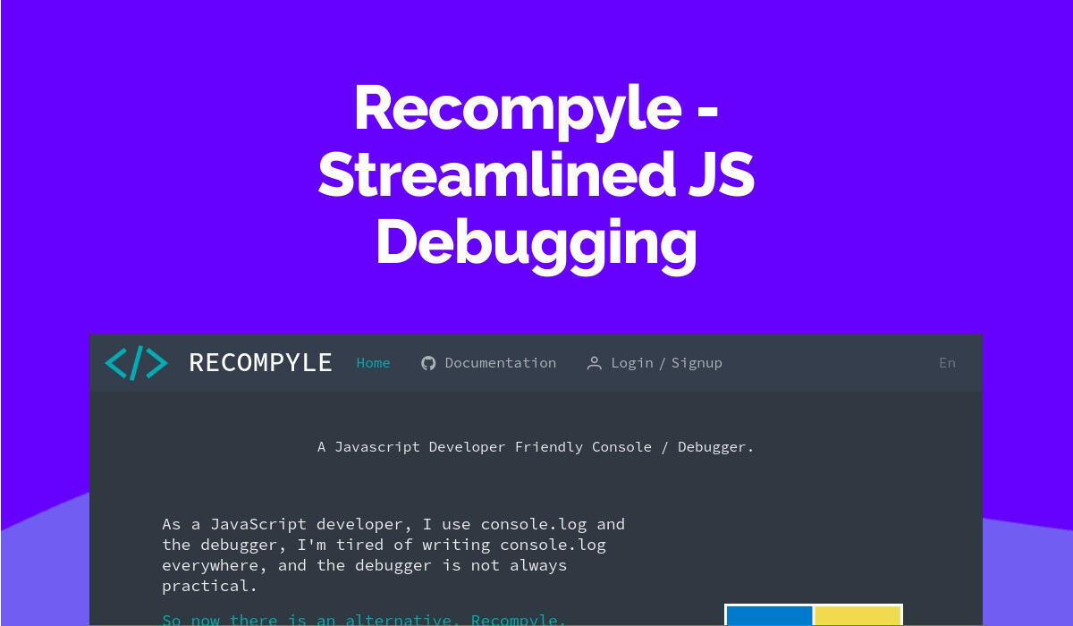 Recompyle - Streamlined JS Debugging