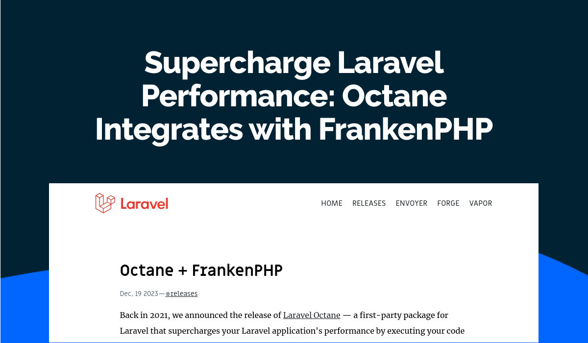 Supercharge Laravel Performance: Octane Integrates with FrankenPHP