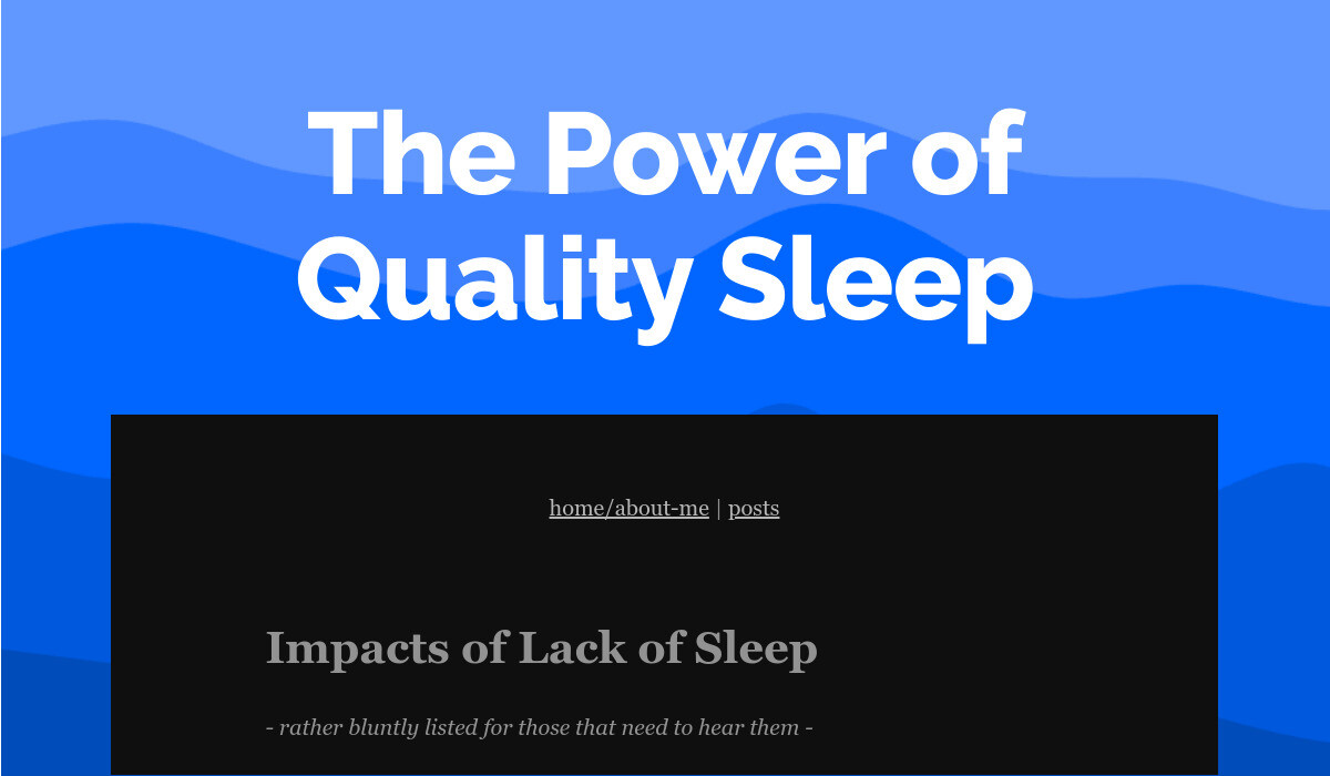 The Power of Quality Sleep