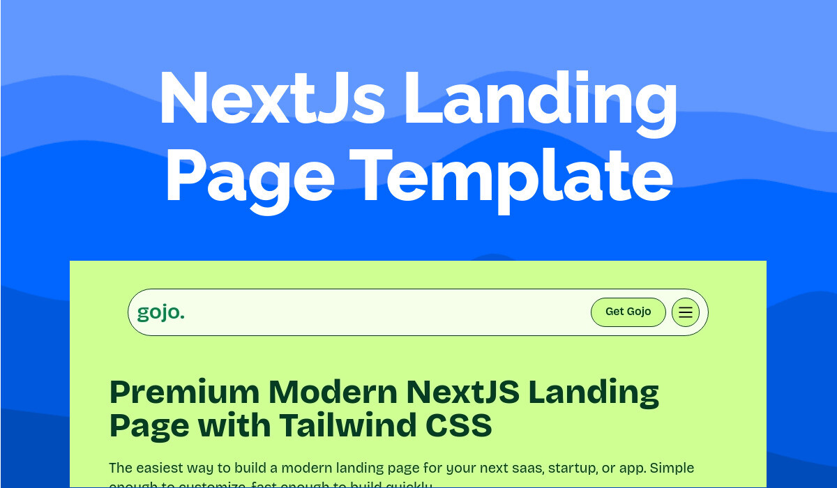 NextJs Landing Page Template