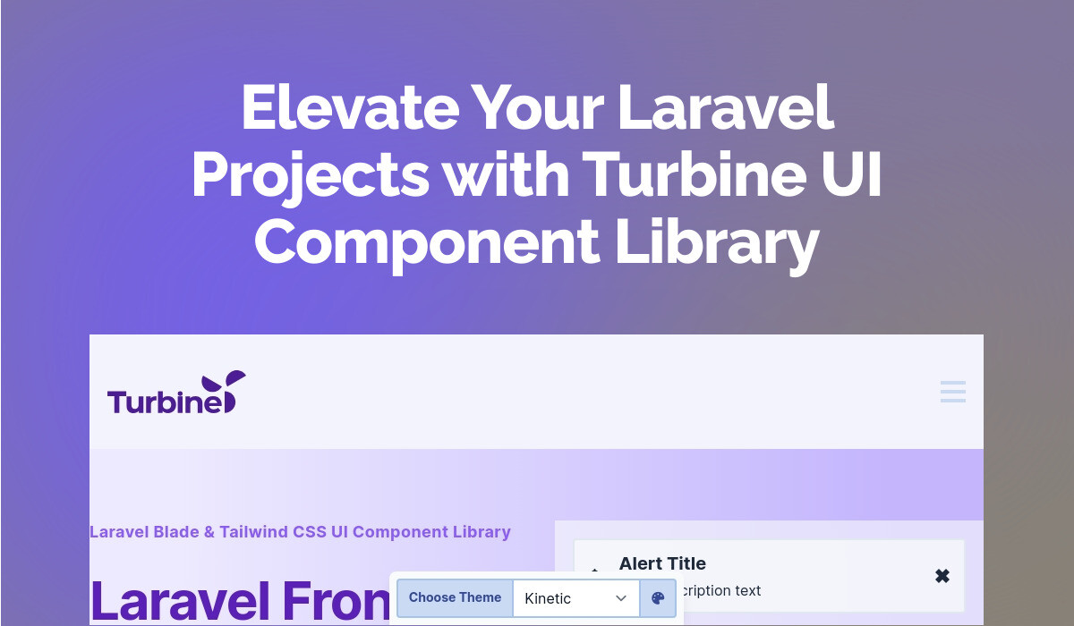Elevate Your Laravel Projects with Turbine UI Component Library