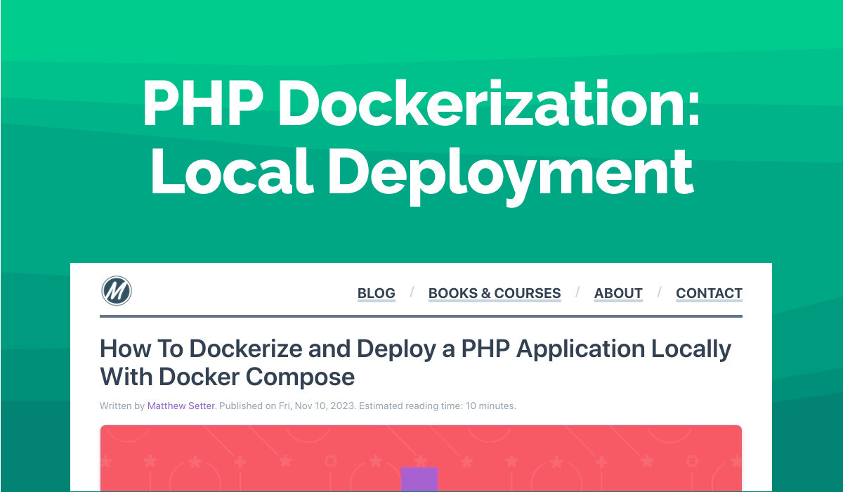 PHP Dockerization: Local Deployment